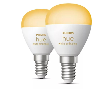 Inteligentne oświetlenie Philips Hue White ambiance Żarówka kulka E14 470 lm 2 szt 8719514491168